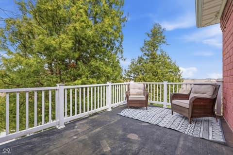 Outdoor living area at 8373 W 1700 N, Elwood, IN