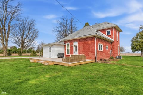 Backyard at 8373 W 1700 N, Elwood, IN