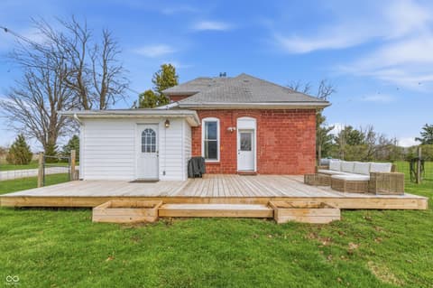 Backyard at 8373 W 1700 N, Elwood, IN