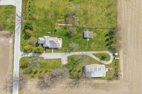 Aerial view at 8373 W 1700 N, Elwood, IN