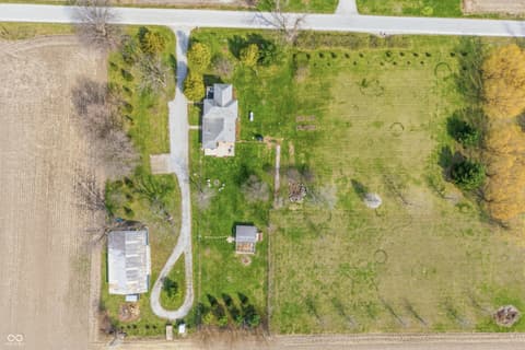 Aerial view at 8373 W 1700 N, Elwood, IN