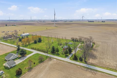 Aerial view at 8373 W 1700 N, Elwood, IN