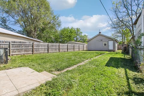 Yard at 1133 S Sheffield Avenue, Indianapolis, IN