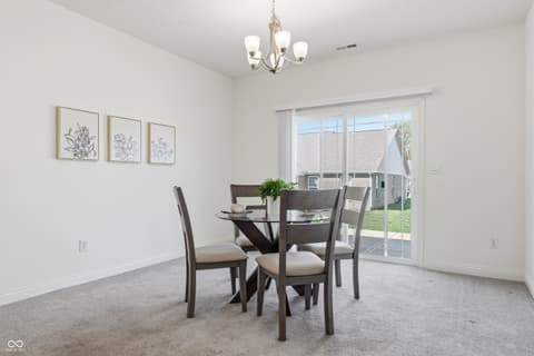 Dining room at 6336 Stallion Way, Indianapolis, IN