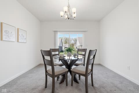 Dining room at 6336 Stallion Way, Indianapolis, IN