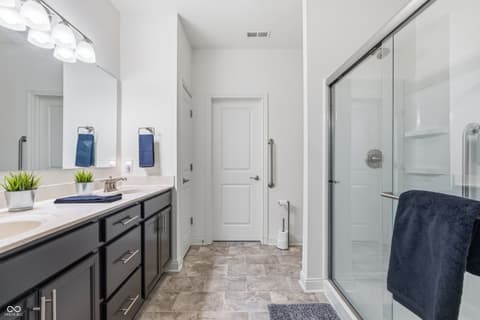 Primary bathroom at 6336 Stallion Way, Indianapolis, IN