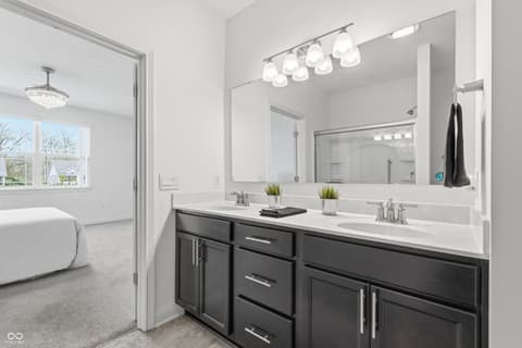 Primary bathroom at 6336 Stallion Way, Indianapolis, IN
