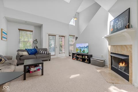 Living room at 6633 Reserve Drive, Indianapolis, IN