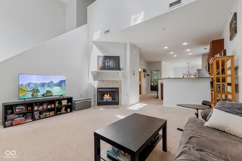 Living room at 6633 Reserve Drive, Indianapolis, IN