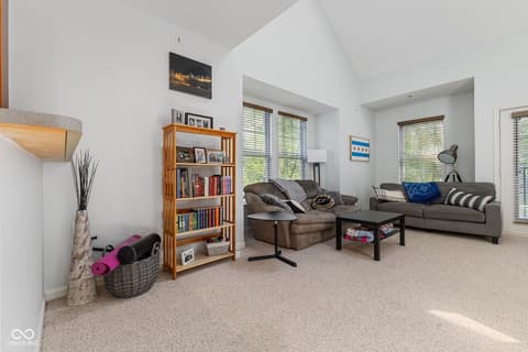 Living room at 6633 Reserve Drive, Indianapolis, IN
