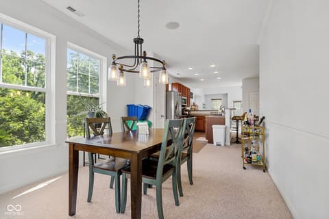 Dining room at 6633 Reserve Drive, Indianapolis, IN