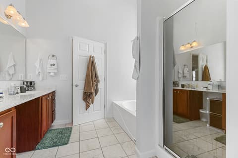 Bathroom at 6633 Reserve Drive, Indianapolis, IN