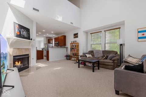 Living room at 6633 Reserve Drive, Indianapolis, IN