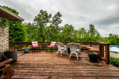 Outdoor living area at 6907 E County Road 825 S, Mooresville, IN