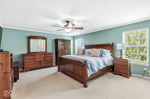 Primary bedroom at 5184 Nicodemus Drive, Plainfield, IN