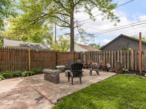 Outdoor living area at 5126 Ralston Avenue, Indianapolis, IN