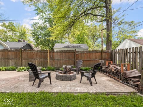 Outdoor living area at 5126 Ralston Avenue, Indianapolis, IN