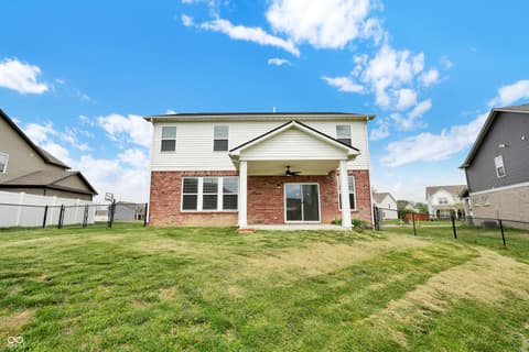 Backyard at 13174 N Departure Boulevard E, Camby, IN