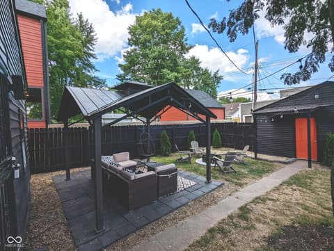 Outdoor living area at 1209 S Randolph Street, Indianapolis, IN