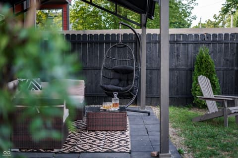 Outdoor living area at 1209 S Randolph Street, Indianapolis, IN