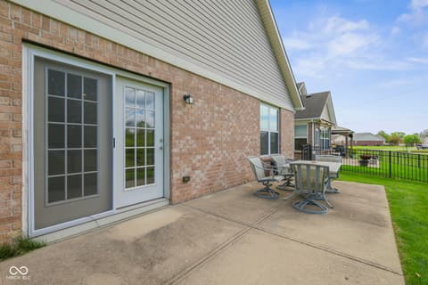 Outdoor living area at 4808 Ozark Lane, Indianapolis, IN