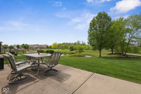 Outdoor living area at 4808 Ozark Lane, Indianapolis, IN