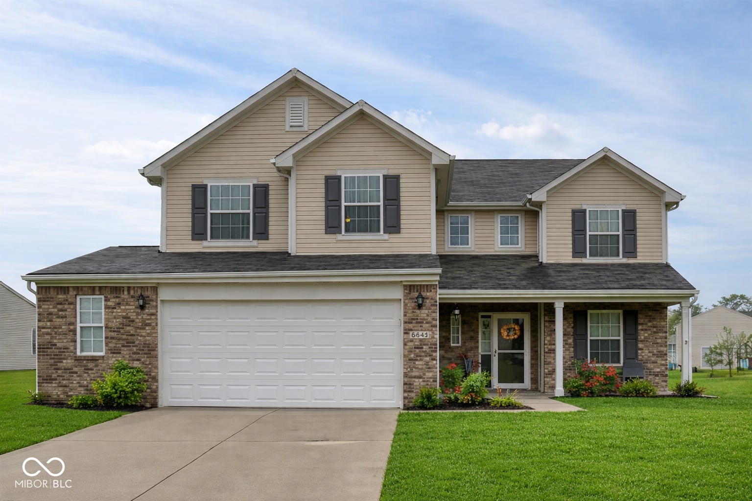 Front exterior at 6445 Spring Flower Drive, Indianapolis, IN