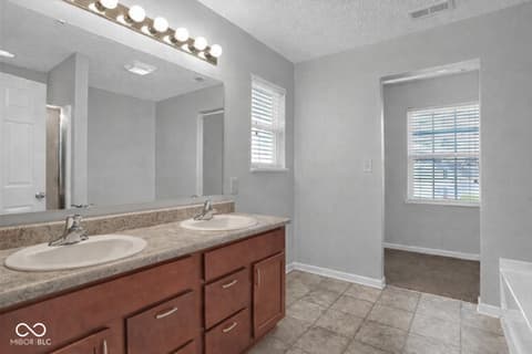 Bathroom at 6445 Spring Flower Drive, Indianapolis, IN