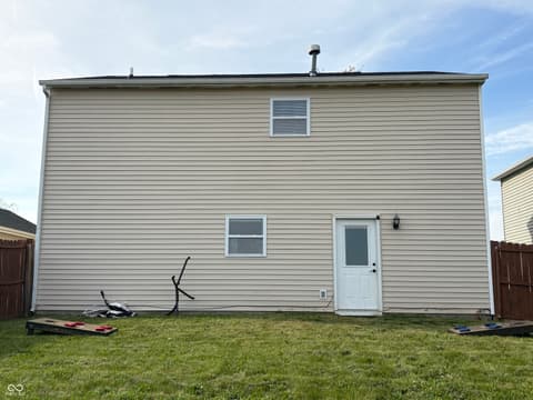Backyard at 1627 Carriage Circle, Shelbyville, IN