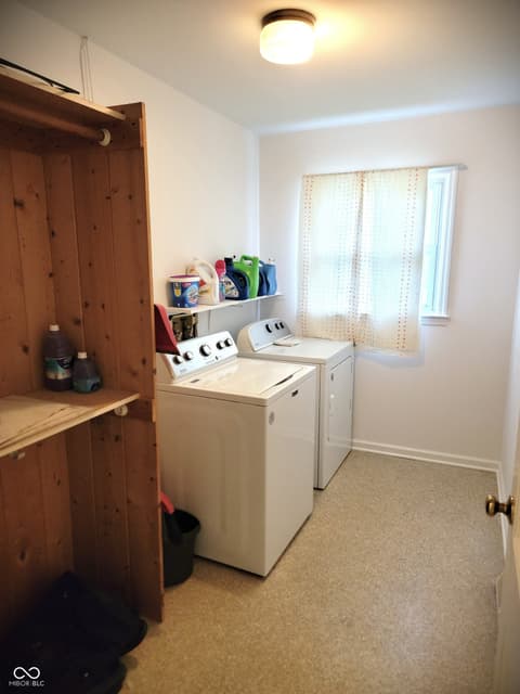 Laundry room at 741 Greenlee Drive, Indianapolis, IN