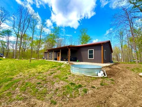 Backyard at 3300 Carmel Ridge Lane, Morgantown, IN