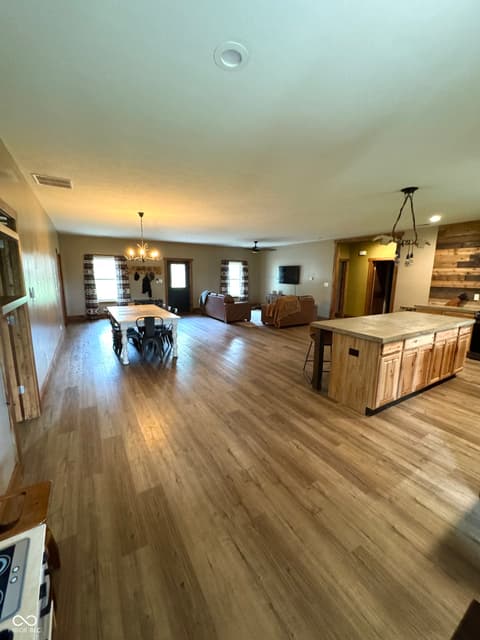 Dining room at 3300 Carmel Ridge Lane, Morgantown, IN
