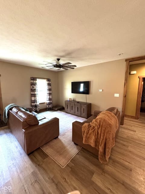 Living room at 3300 Carmel Ridge Lane, Morgantown, IN