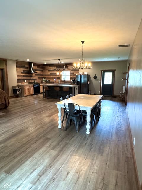Dining room at 3300 Carmel Ridge Lane, Morgantown, IN