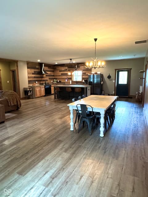 Dining room at 3300 Carmel Ridge Lane, Morgantown, IN