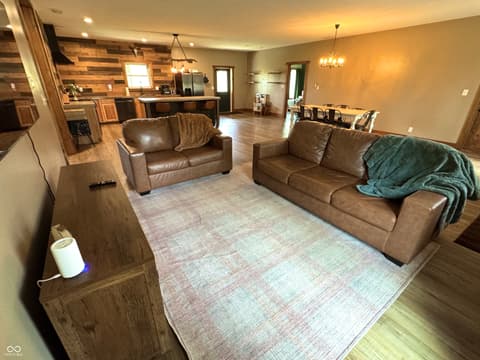 Living room at 3300 Carmel Ridge Lane, Morgantown, IN