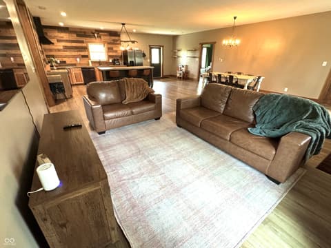 Living room at 3300 Carmel Ridge Lane, Morgantown, IN