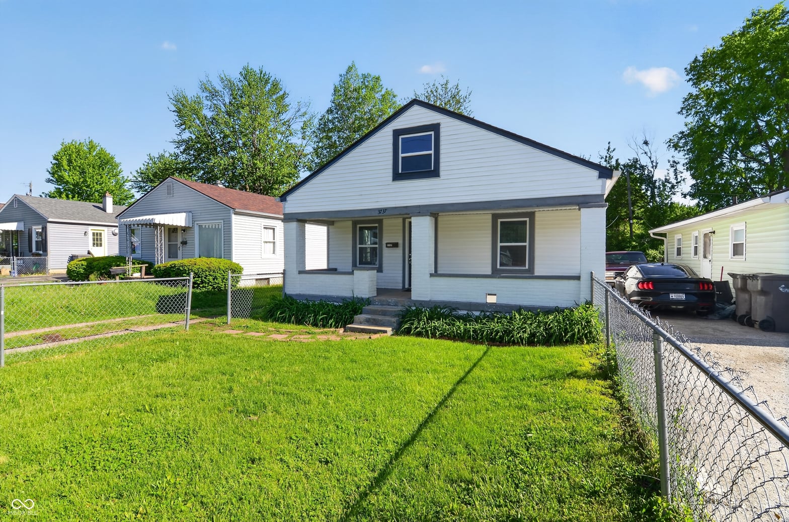 Front exterior at 3737 Deloss Street, Indianapolis, IN