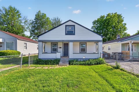 Front exterior at 3737 Deloss Street, Indianapolis, IN