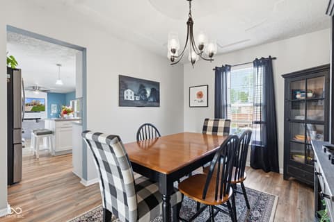 Dining room at 721 Creston Point Circle, Indianapolis, IN