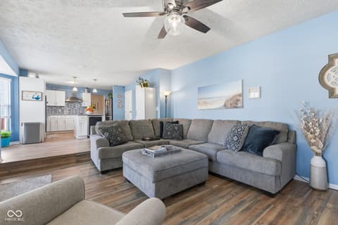 Living room at 721 Creston Point Circle, Indianapolis, IN