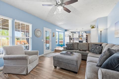Living room at 721 Creston Point Circle, Indianapolis, IN