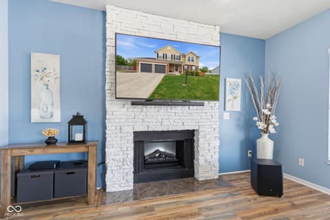 Living room at 721 Creston Point Circle, Indianapolis, IN