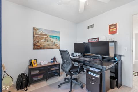 Home office at 721 Creston Point Circle, Indianapolis, IN