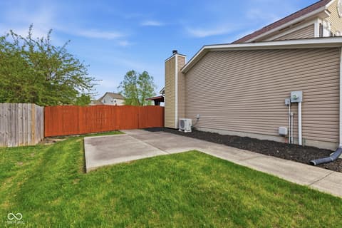 Side exterior at 721 Creston Point Circle, Indianapolis, IN