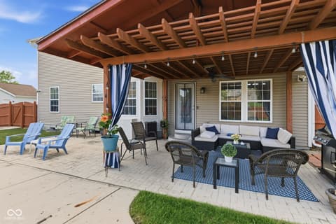 Outdoor living area at 721 Creston Point Circle, Indianapolis, IN
