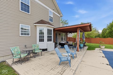 Outdoor living area at 721 Creston Point Circle, Indianapolis, IN