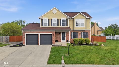 Front exterior at 721 Creston Point Circle, Indianapolis, IN