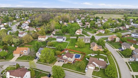 Aerial view at 721 Creston Point Circle, Indianapolis, IN