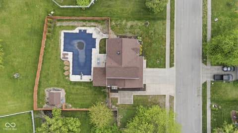 Aerial view at 721 Creston Point Circle, Indianapolis, IN